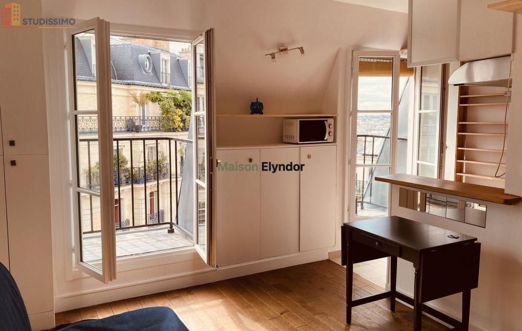 Studio meublé 18m² Paris 9e - Étage élevé, lumineux - Photo 12
