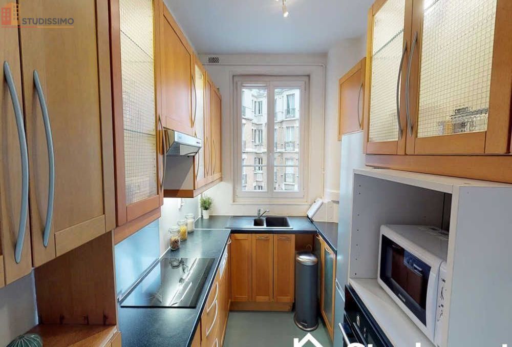 Studio meublé 11m² Paris 17e - Calme, 5e étage - Photo 1