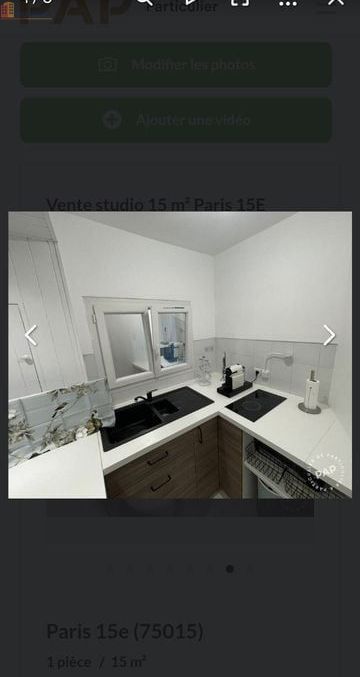 Studio meublé 15m² Paris 15e - Tout inclus, lumineux - Photo 2