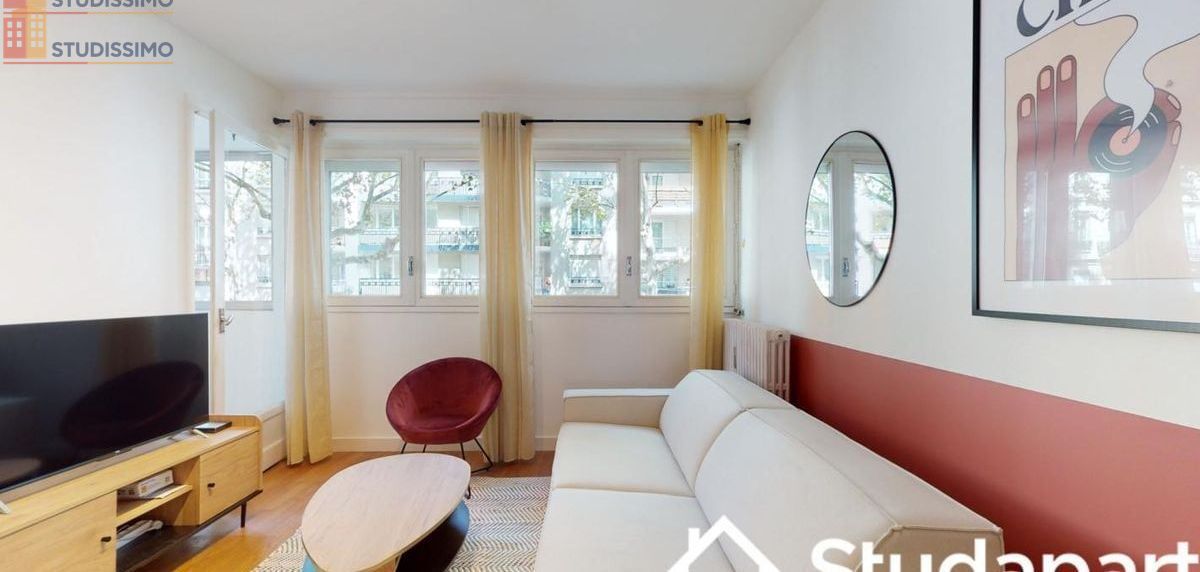 Studio 11m² Lyon 3e - Meublé, lumineux - Photo 1