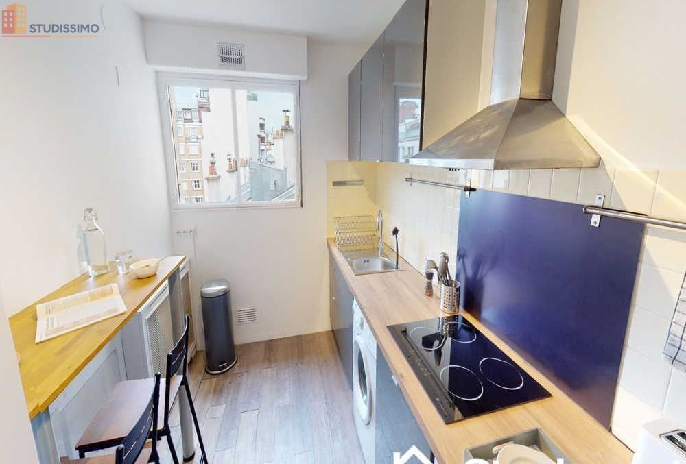 Studio meublé 10m² Paris 17e - Calme, 6e étage - Photo 5