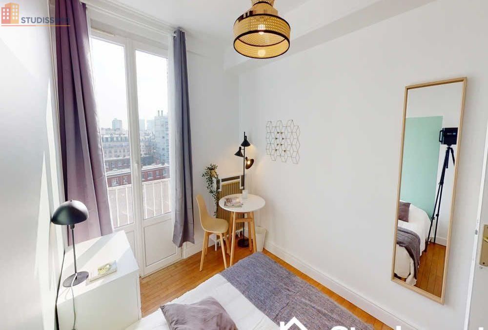 Studio meublé 12m² Paris 15e - Étage élevé, lumineux - Photo 8