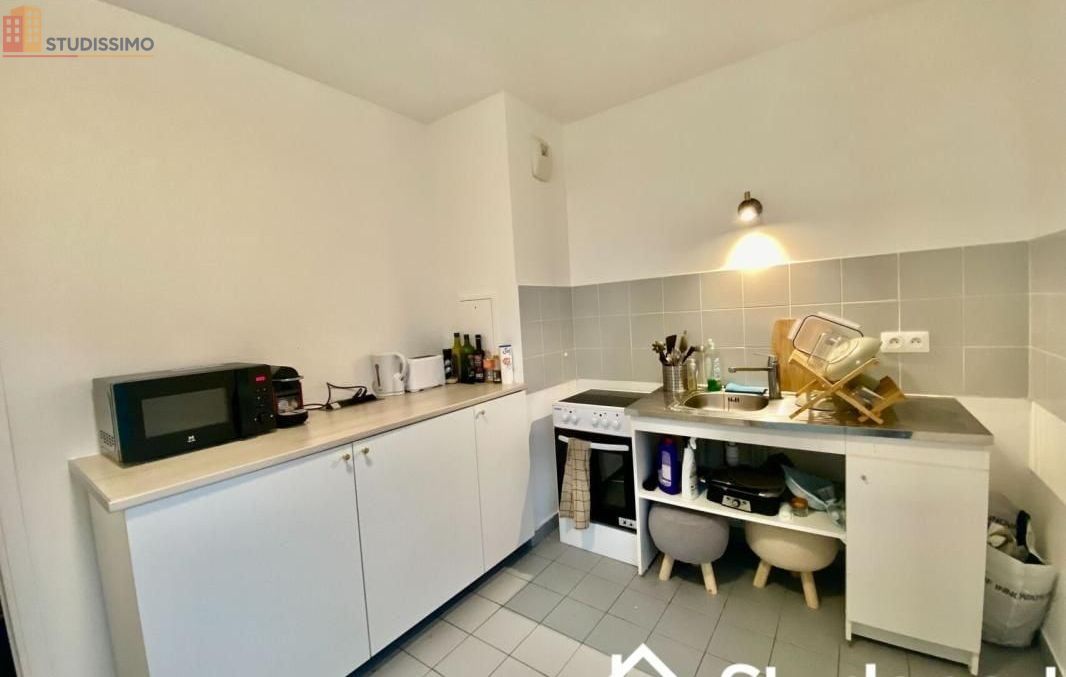 Studio meublé 23m² Paris 17e - Lumineux, parquet - Photo 3
