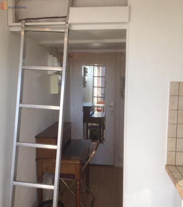 Studio meublé 16m² Paris 17e - 8e étage, DPE A - Photo 1