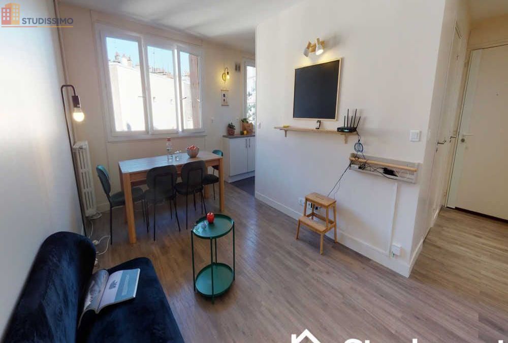 Studio meublé 11m² Paris 13e - Calme, lumineux - Photo 2