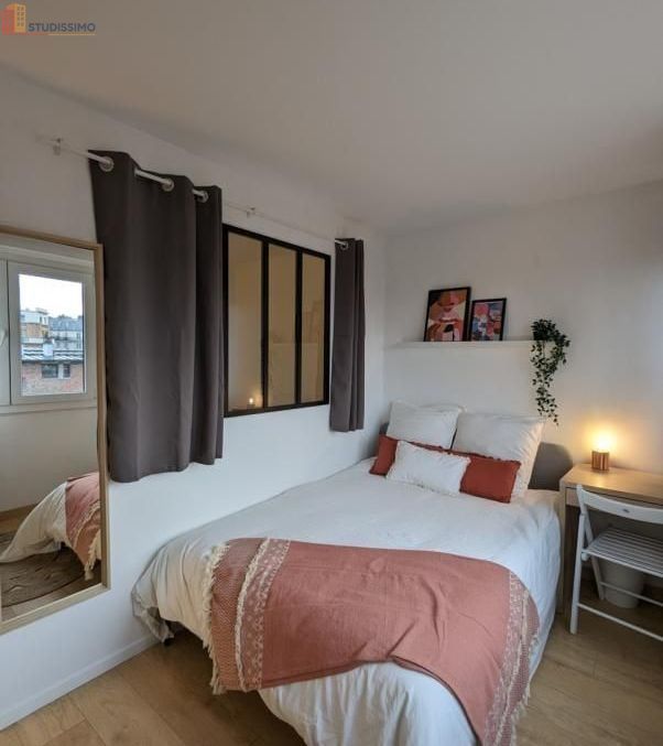 Studio meublé 11m² Paris 19e - Lumineux, DPE A - Photo 5