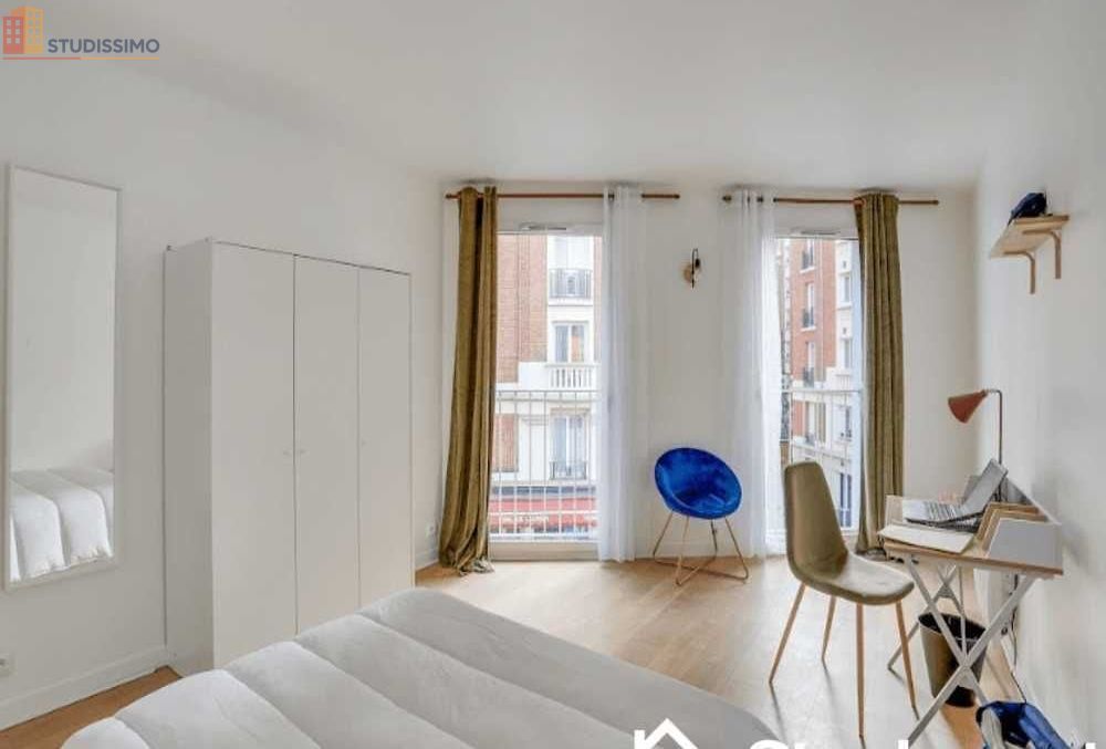 Studio meublé 16m² Paris 19e - Calme, lumineux - Photo 9