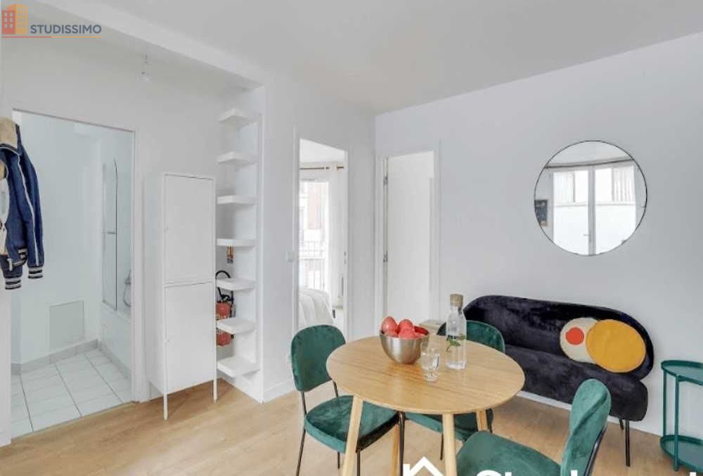 Studio meublé 16m² Paris 19e - Calme, lumineux - Photo 3