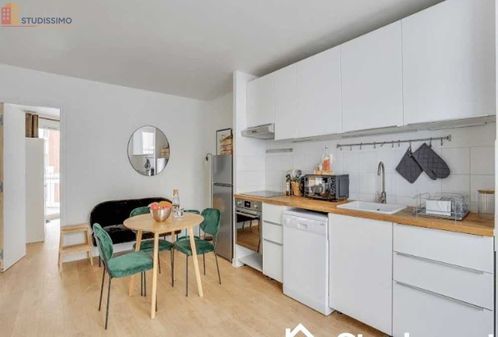 Studio meublé 16m² Paris 19e - Calme, lumineux - Photo 1