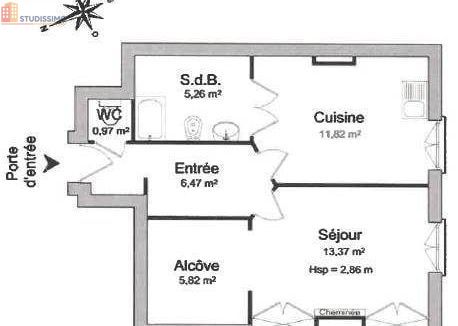 Studio 43m² Lyon 8e - Lumineux, étage élevé - Photo 2