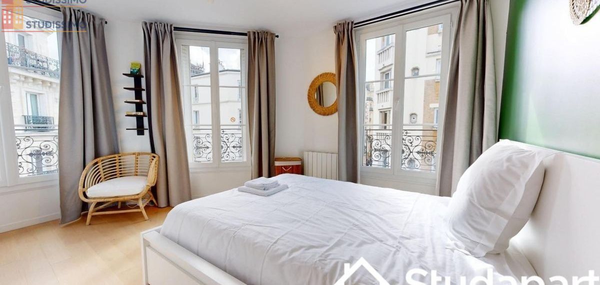 Studio meublé 9m² Paris 18e - Calme, lumineux - Photo 2