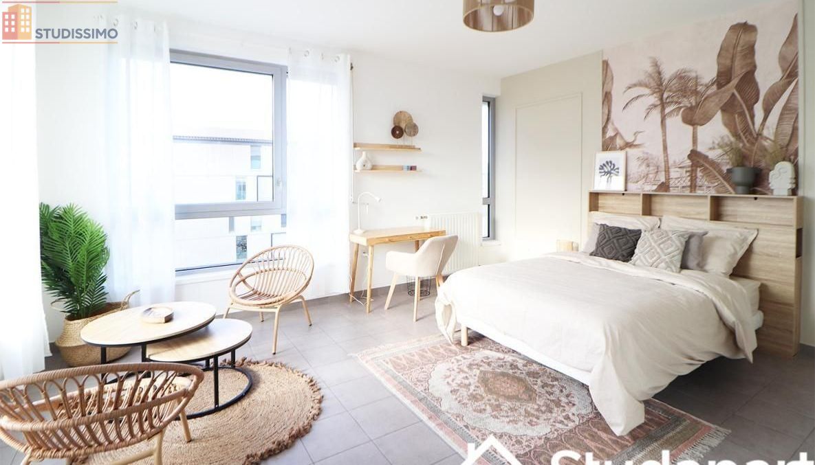 Studio meublé 11m² Paris 19e - Étage élevé, lumineux - Photo 4