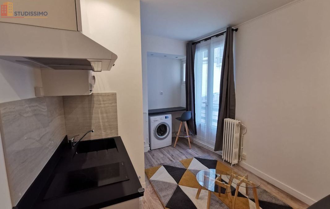 Studio meublé 14m² Paris 18e - Standing, lumineux - Photo 4
