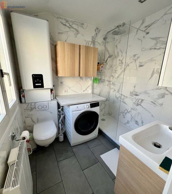 Studio 24m² Paris 17e - Balcon 8m², meublé - Photo 1