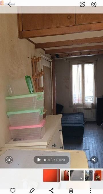 Studio 21m² Paris 14e - Semi-meublé, équipé - Photo 5