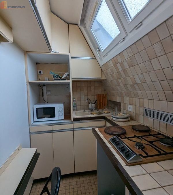Studio meublé 33m² Paris 15e - 7e étage, lumineux - Photo 1