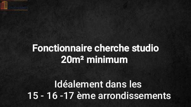 Studio à Paris