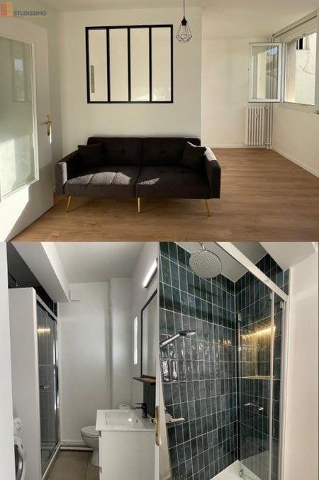Studio meublé 29m² Paris 18e - Lumineux, 5e étage - Photo 1