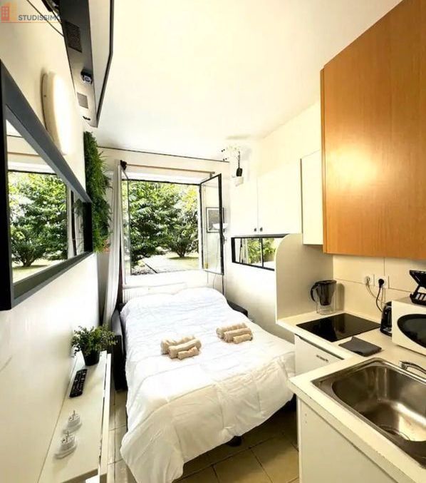 Studio meublé 10m² Paris 16e - Disponible, meublé - Photo 3