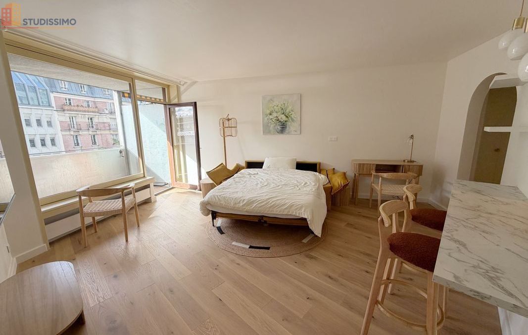 Studio meublé 34m² Paris 15e - Balcon, tout compris - Photo 3