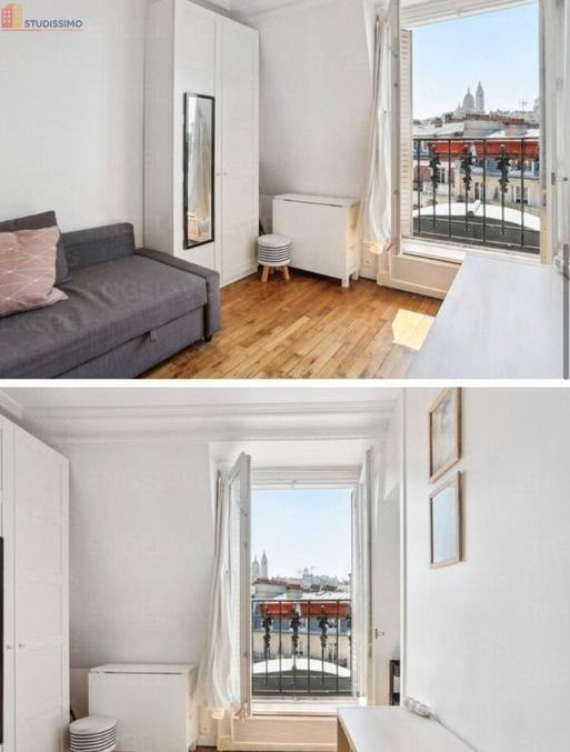 Studio meublé 15m² Paris 18e - Dernier étage, lumineux - Photo 4