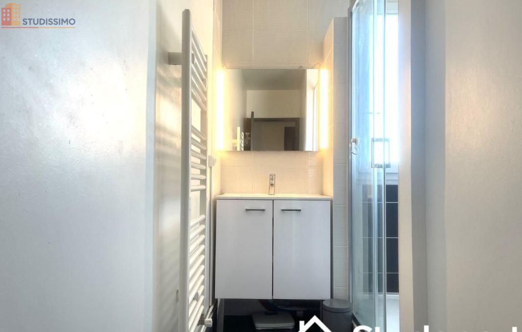 Studio meublé 16m² Villeurbanne 69100 - Lumineux, étage élevé - Photo 3