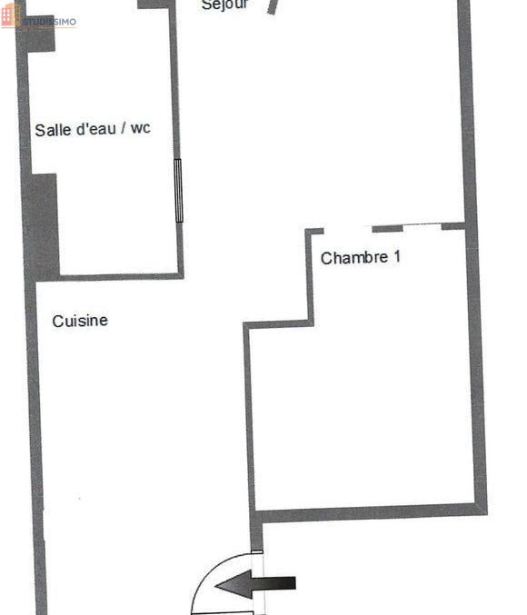 Studio 24m² Saint-Étienne centre - Étage 2/4 - Photo 1