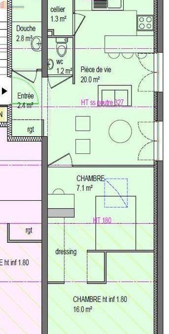 Studio 39m² Saint-Priest-en-Jarez - 2ᵉ étage, lumineux - Photo 1
