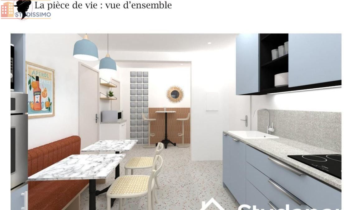 Studio meublé 10m² Bron - 8e étage, lumineux - Photo 4