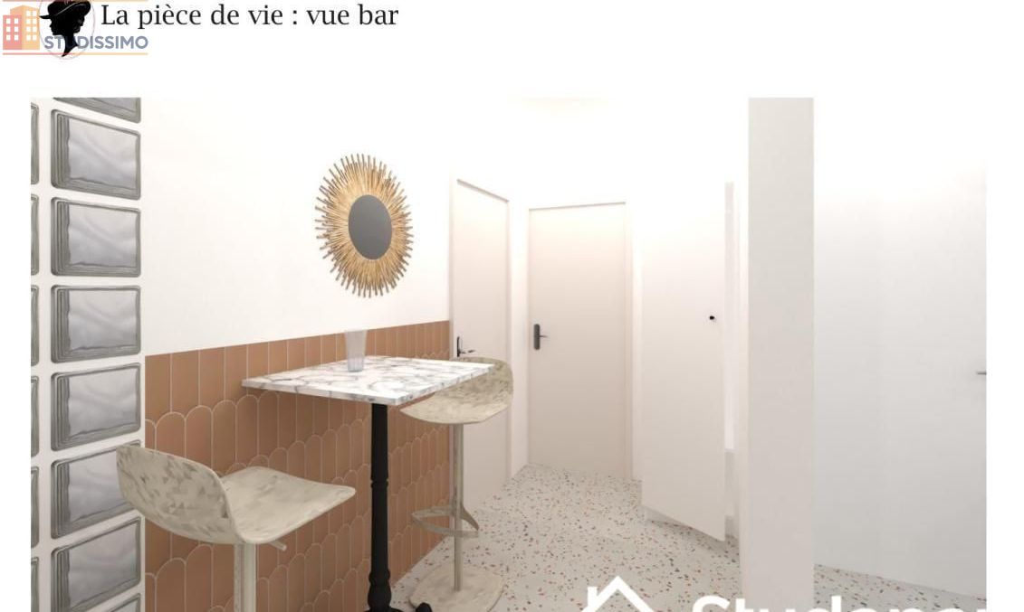 Studio meublé 10m² Bron - 8e étage, lumineux - Photo 3