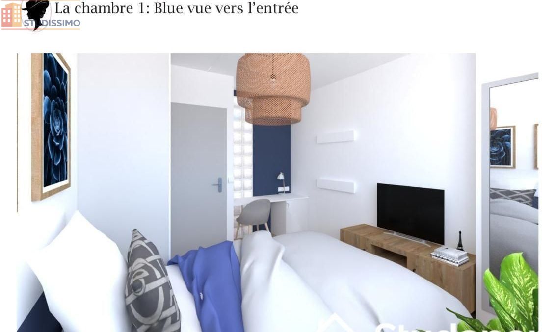 Studio meublé 10m² Bron - 8e étage, lumineux - Photo 1