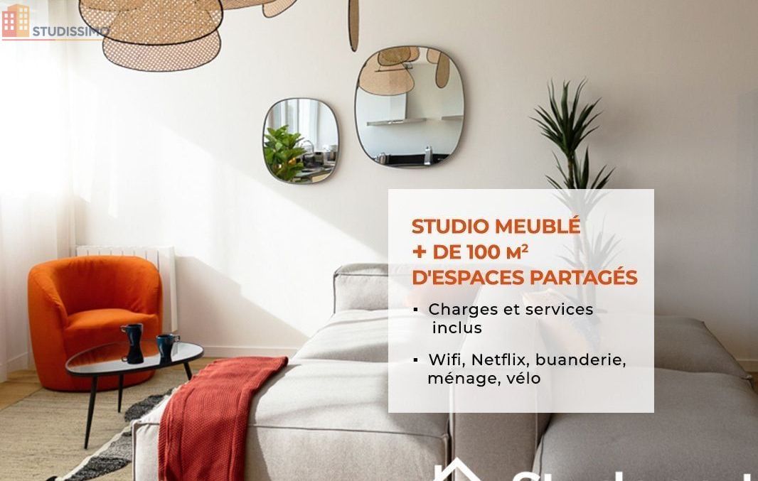 Studio meublé 21m² Bron - Lumineux, DPE A - Photo 2