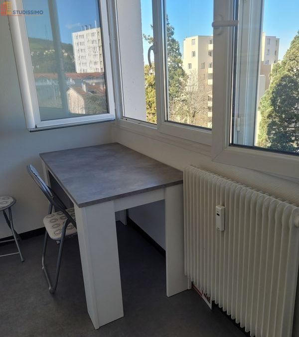Studio 22m² Saint-Étienne 42100 - Meublé, 6e étage - Photo 2