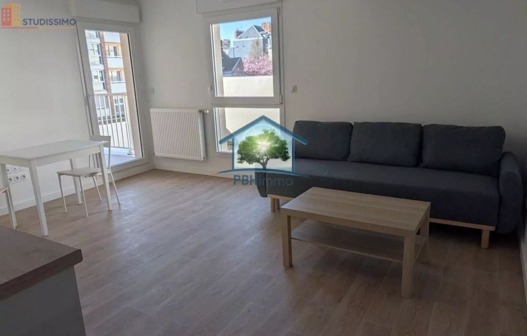 Studio meublé 29m² Rouen 76100 - DPE A, lumineux - Photo 1