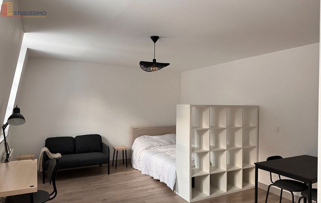 Studio meublé 29m² Rouen centre - Lumineux, dernier étage - Photo 1