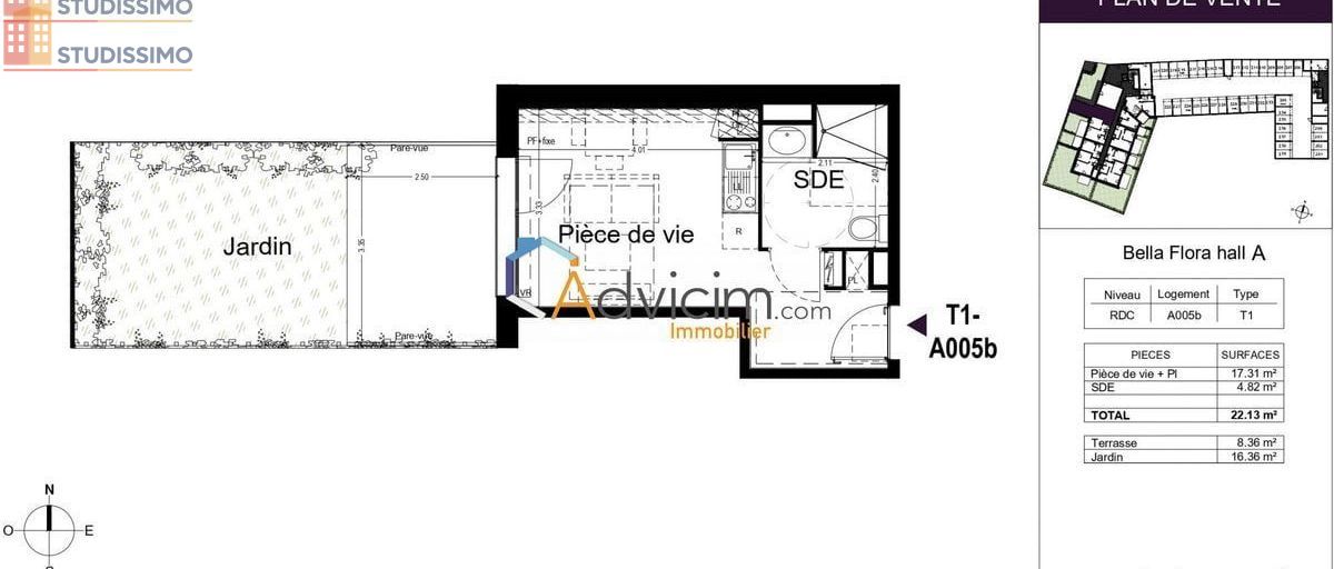Studio 24m² La Chapelle-Saint-Mesmin - DPE B, lumineux - Photo 7