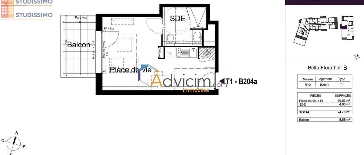 Studio 24m² La Chapelle-Saint-Mesmin - DPE B, lumineux - Photo 5