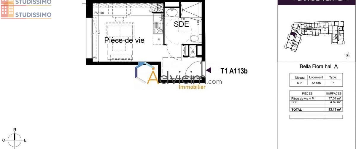 Studio 24m² La Chapelle-Saint-Mesmin - DPE B, lumineux - Photo 2
