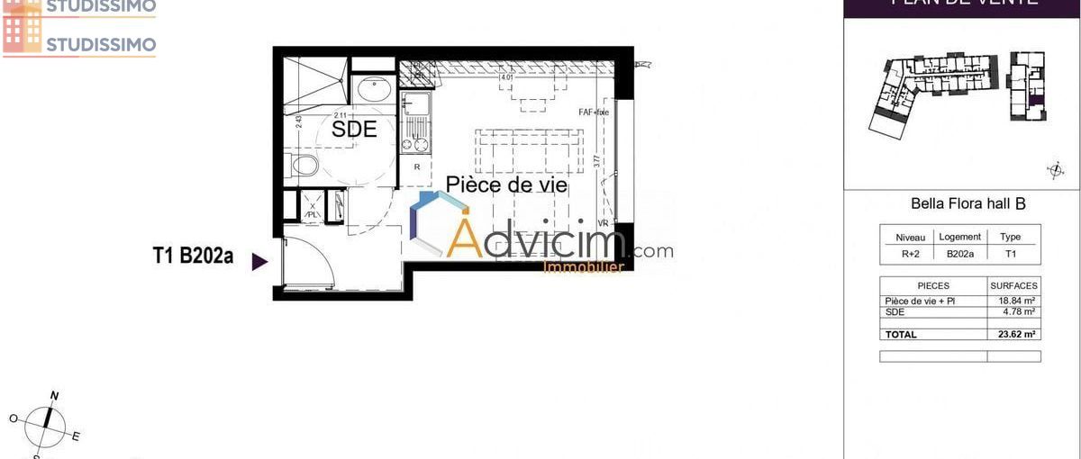 Studio 24m² La Chapelle-Saint-Mesmin - DPE B, lumineux - Photo 1