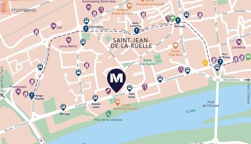 Studio 20m² Saint-Jean-de-la-Ruelle - EVOLIA - Photo 5