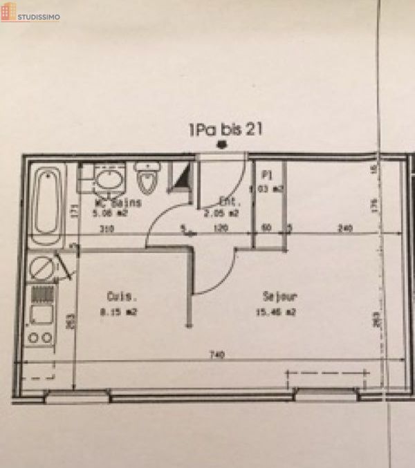 Studio 32m² Rouen centre - Lumineux, parking - Photo 1