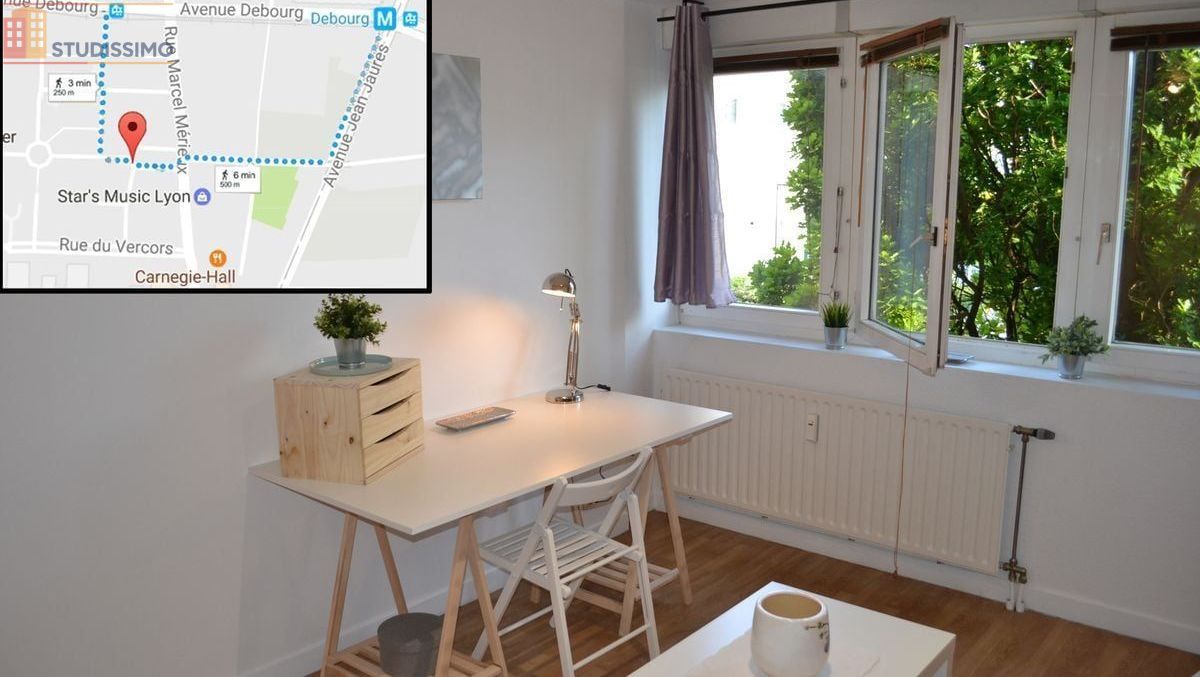 Studio 21m² Lyon 7e - Meublé, chauffage compris - Photo 1