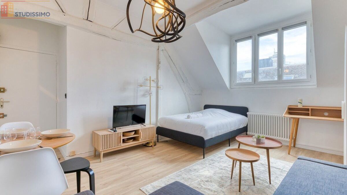 Studio 26m² Rouen centre - Meublé, dernier étage - Photo 9