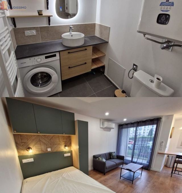 Studio meublé 28m² Saint-Priest 69800 - Meublé, courte durée - Photo 2
