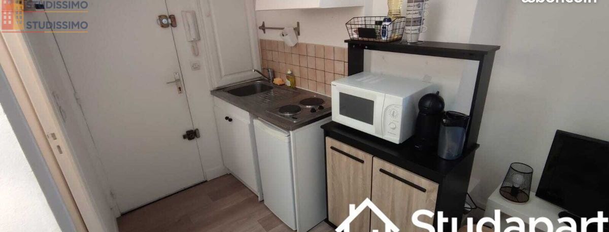 Studio meublé 17m² Rouen - Meublé, DPE D - Photo 1