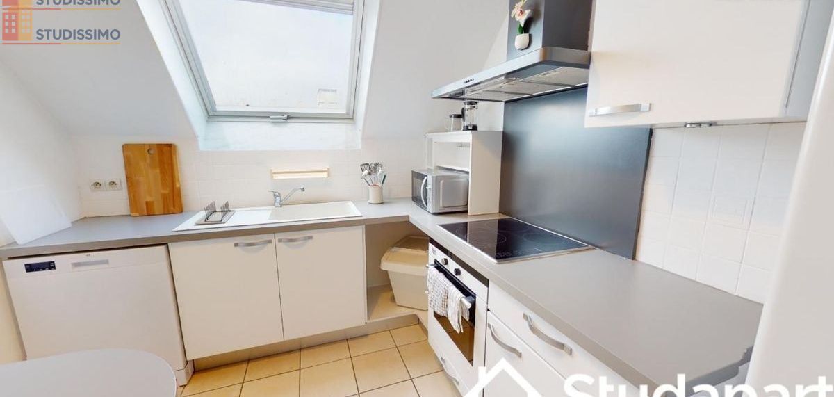 Studio meublé 10m² Rouen 76100 - Calme, 5e étage - Photo 4