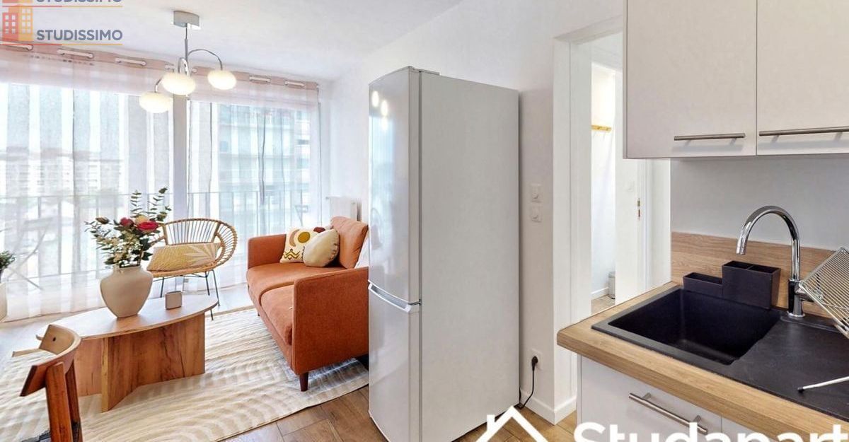 Studio meublé 10m² Rouen 76100 - Meublé, DPE A - Photo 2