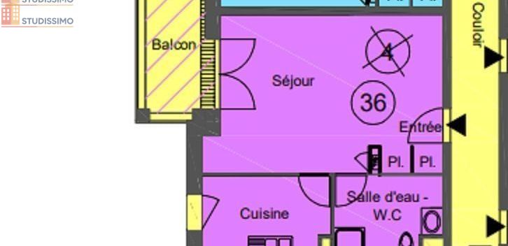 Studio 36m² Angers centre - Lumineux, DPE C - Photo 1