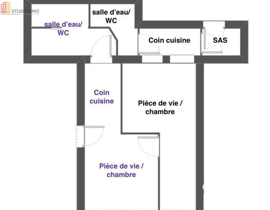 Studio 31m² Cholet - lumineux - Photo 2