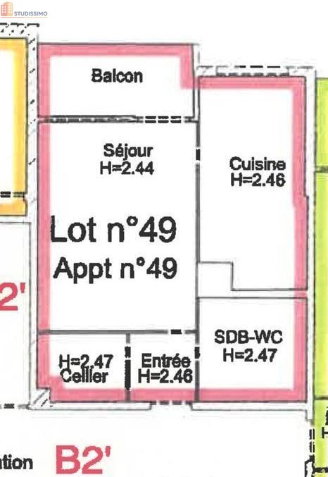 Studio 38m² Angers 49100 - Photo 4